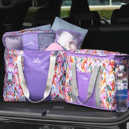 jewel ikat reusable insulated bag with xl tote