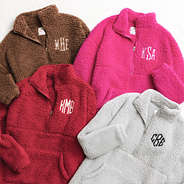 group shot of sherpa pullovers