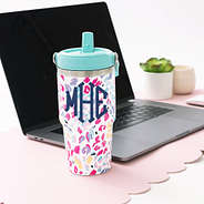flip top personalized flip top tumbler on desk