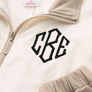 close up of colorblock jacket