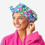 Reusable Shower Cap in Watercolor Cheetah