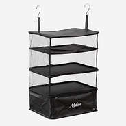 monogrammed hanging packing organizer in black