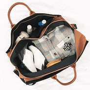 inside of black upscale weekender