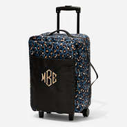 Monogrammed Rolling Duffel Bag in Sapphire Leopard