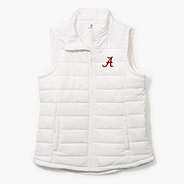 Alabama Crimson Tide Puffer Vest in White