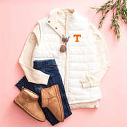 Tennessee Gameday Puffer Vest in White