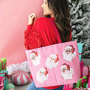 Holiday Sequin Tote Bag