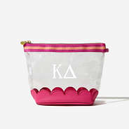 Kappa Delta Scalloped Clear Cosmetic Case