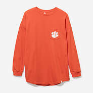 Clemson Tigers Long Sleeve Shirt in Orange