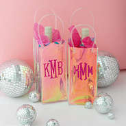 2 wine gift bags and disco upright