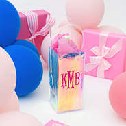 wine gift bag with party decor