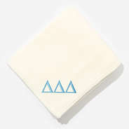 Delta Delta Delta Plush Blanket in Ivory