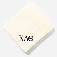 Kappa Alpha Theta Plush Blanket in Ivory