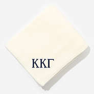 Kappa Kappa Gamma Plush Blanket in Ivory