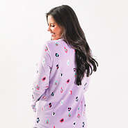 Pastel Leopard Monogrammed Pajama Top
