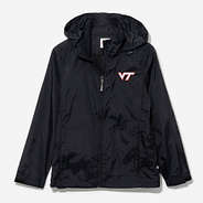 Virginia Tech Hokies Black Rain Jacket