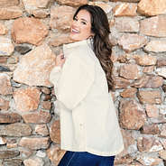 windbreaker pullover on peyton side view