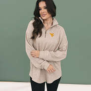 West Virginia Mountaineers Heathered Fleece Pullover Lifestyle