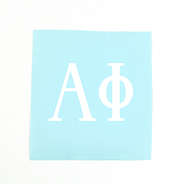 Alpha Phi standard decal