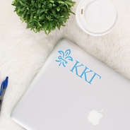 Kappa Kappa Gamma decorative decal on laptop