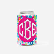 personalized can koolie blue in watercolor cheetah