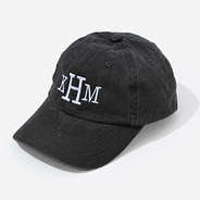monogrammed vintage wash baseball hat in black