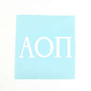 Alpha Omicron Pi standard decal