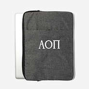 Black Alpha Omicron Pi Laptop Sleeve