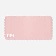 Pi Beta Phi Desk Mat in Blush | Faux Leather Sorority Desk Accessory