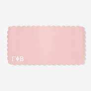 Gamma Phi Beta Desk Mat in Blush | Faux Leather Sorority Desk Accessory