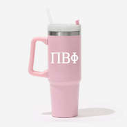 pi beta phi 30 oz tumbler in blush
