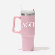Alpha Omicron Pi 30 oz Tumbler | Personalized Sorority Travel Mug