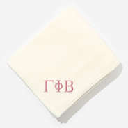 Gamma Phi Beta Plush Blanket in Ivory