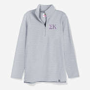 sigma kappa pullover sweatshirt in heathered gray