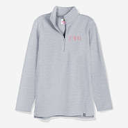 Gamma Phi Beta Pullover Sweatshirt in Heathered Gray | Sorority Quarter Zip
