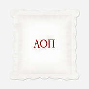 Alpha Omicron Pi Pillow Sham | Monogrammed Sorority Pillow