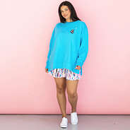 aruba coastal carolina chanticleers blue crewneck sweatshirt