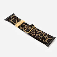 monogrammed leopard watch band