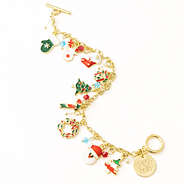 personalized christmas charm bracelet