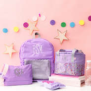 Back to School Collection | Cute Lilac Confetti Small Cooler