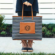 Overnight tote bag and duck boots