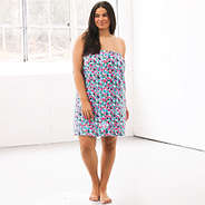 confetti leopard monogrammed towel wrap front