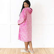 back of pink bows xl blanket hoodie