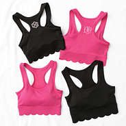 duo scalloped sports bra