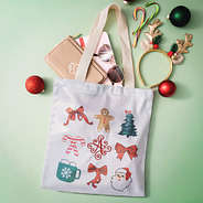 Christmas Bag Flatlay