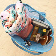 Structured Mesh Tote open Inside