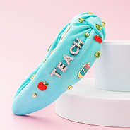 close up of teacher headband