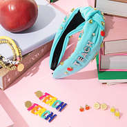 teacher headband with monogrammed teacher school jewelry