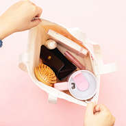 pink bows bow tote inside shot