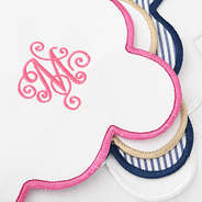 group scalloped placemat detail shot